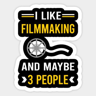 3 People Filmmaking Filmmaker Film Making Sticker